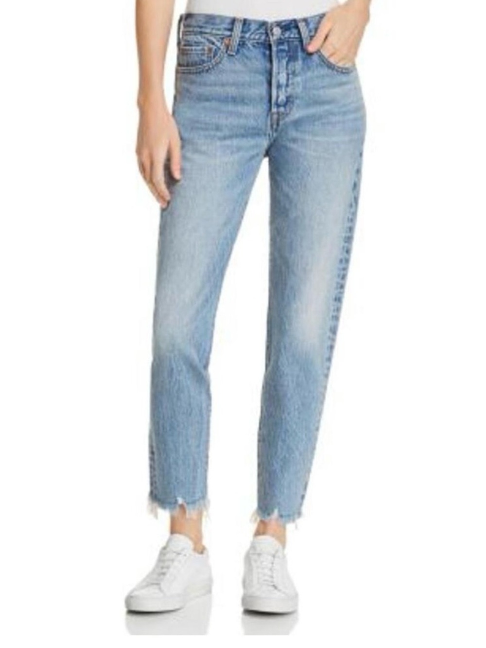 Levi’s Premium Wedgie Fit Jeans Size 29 High Rise Straight Leg Raw Hem